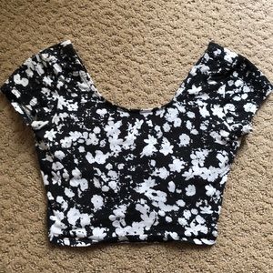 Criss cross crop top